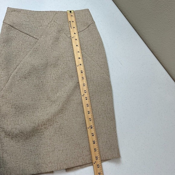 Reiss Women's Straight & Pencil Skirt Pull-On Back Zip Silver Size 0 - Picture 7 of 11